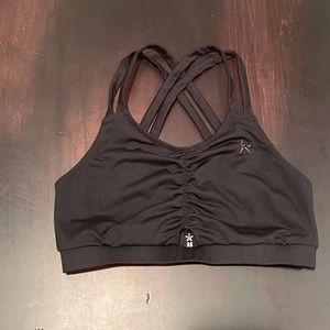 Rebel Athletic Go Getter Sports Bra in Black